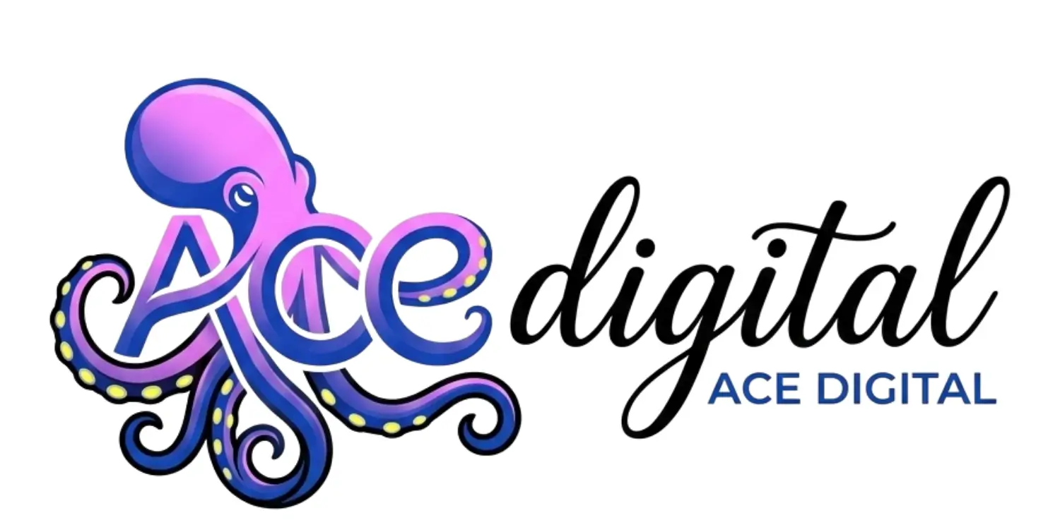 ace digital octopus logo with text 2026