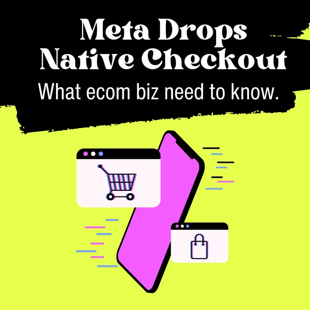 native checkout feature dropped by meta